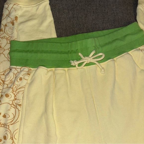 Disney Parks Chip & Dale yellow and green sweatpants, size XS - Picture 2 of 4